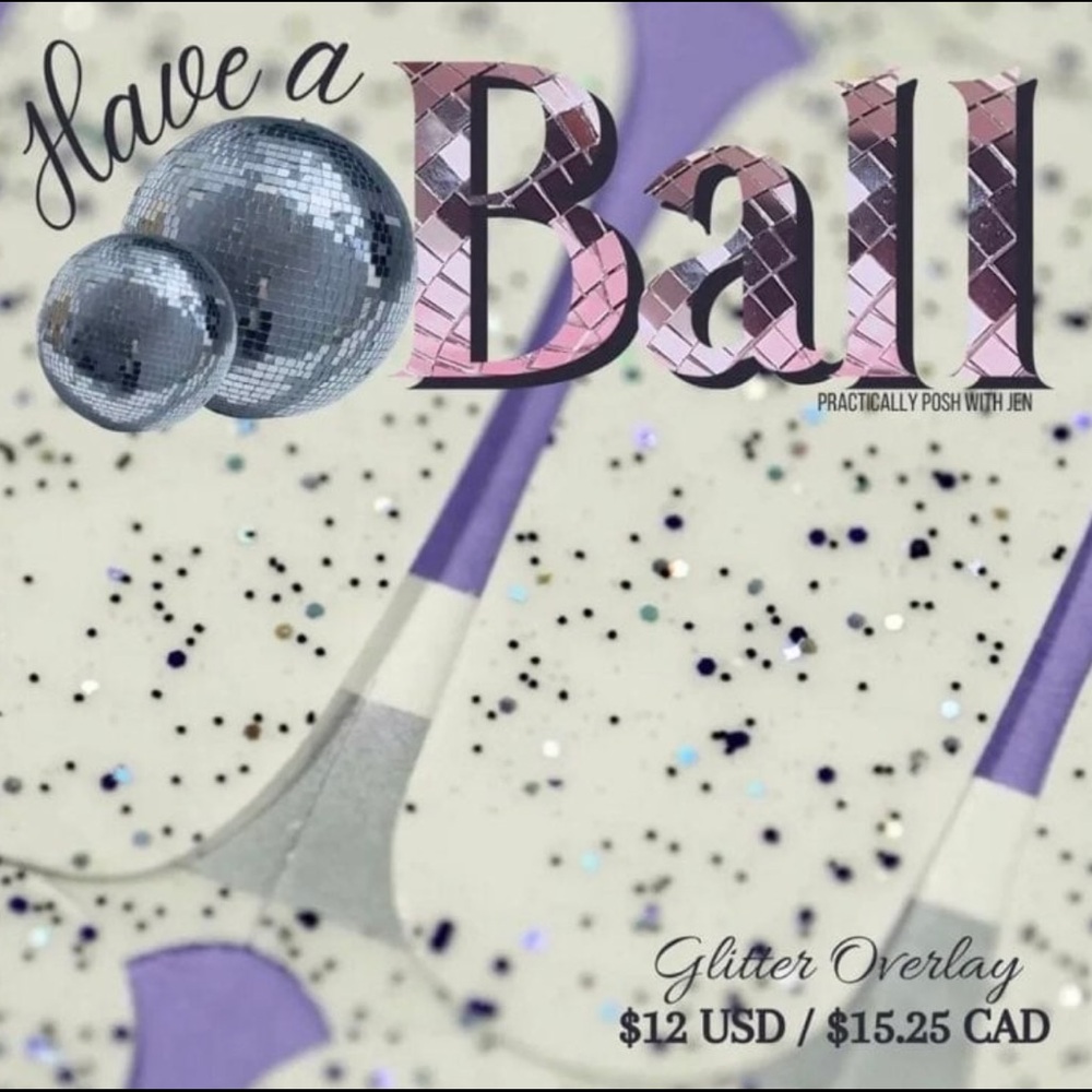 *Retired* Color Street: Have a Ball | Navy Blue Silver Glitter Party Clear - Picture 12 of 14